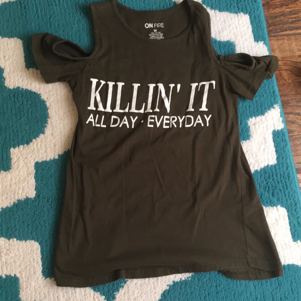 Off the shoulder shirt